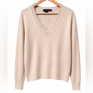 360 Cashmere Women's V-Neck Sweater - Beige